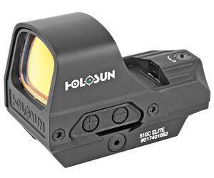 Holosun HE510C-GR — Open Reflex, Green 2 MOA Dot Or 2 MOA Dot With 65 MOA Circle, Solar With Internal Battery