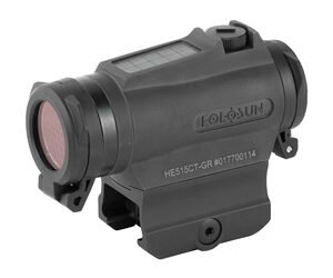 Holosun HE515CT-GR — Micro Titanium Red Dot, Green Reticle, Three Different Reticles