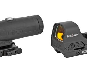 Holosun 510C+HM3X — Hs510c Open Reflex Circle Red Dot Sight And Hm3x Magnifier Combo Pack, Hard Case