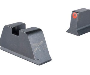 Trijicon GL201-C-601138 — Suppressor/Optic Height, Night Sights, Orange Front With Metal Rear & Green Lamps