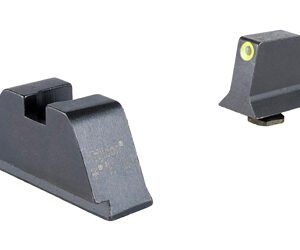 Trijicon GL201-C-601139 — Suppressor/Optic Height, Night Sights, Yellow Front With Metal Rear & Green Lamps
