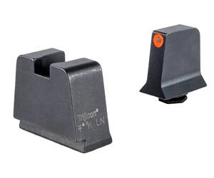 Trijicon GL243-C-601146 — Suppressor/Optic Height, Night Sights, Orange Front With Metal Rear & Green Lamps