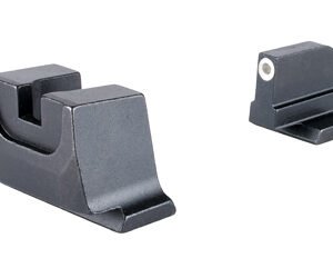 Trijicon SA240-C-601154 — Suppressor/Optic Height, Night Sights, White Front With Metal Rear & Green Lamps