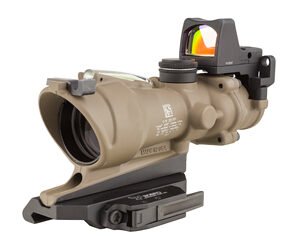 Trijicon TA31-D-100554 — ACOG Ecos, 4X32mm Dual Illuminated Green Crosshair 5.56 Reticle, Backup Iron Sights