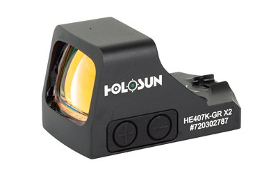 Holosun HE407K-GR X2 407K-X2 Green Dot, Black Color, Side Battery