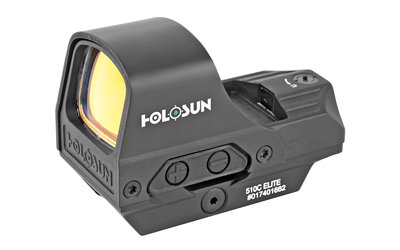 Holosun HE510C-GR Open Reflex, Green 2 MOA Dot or 2 MOA Dot with 65 MOA Circle, Solar with Internal Battery
