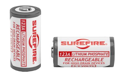 SureFire SFLFP123 Battery, Lfp123 Rechargeable, 2/Pack