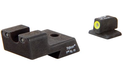 Trijicon HD Tritium Sight, Fits Colt Novak Style 1911 Models, Yellow Outline