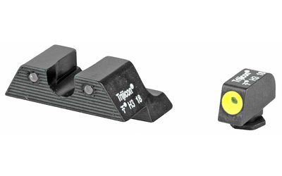 Trijicon HD Tritium Sight, 3 Dot Green Tritium with Yellow Front Outline, Fits Glock 20/21/29/30/31/32 G