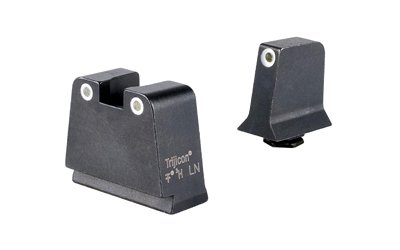 Trijicon Suppressor/Optic Height, Night Sights, White Front with White Rear & Green Lamps