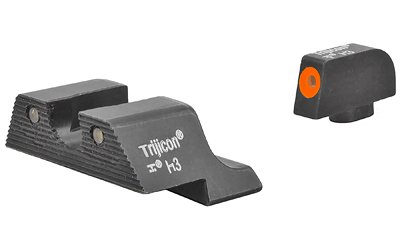 Trijicon HD XR Night Sight Set, 3 Dot Green Tritium with Orange Front Outline, Fits Glock 17/19/26/27/3