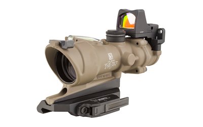 Trijicon ACOG Ecos, 4X32mm Dual Illuminated Green Crosshair 5.56 Reticle, Backup Iron Sights