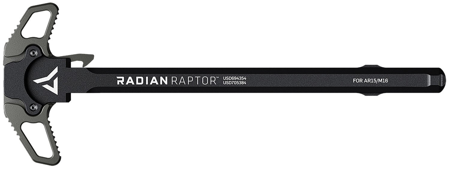 Radian Weapons Raptor Ambi Charging Handle Radian Gray Fits Mil-Spec AR-15/M16