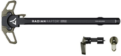 Radian Weapons Raptor Charging Handle & 45/90 Talon Safety Radian OD Ambi Controls Fits Mil-Spec AR-15/M16