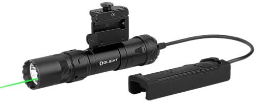 Olight Odin GL Mini Black Anodized 200/500/1,000 Lumens White LED Green Laser