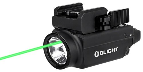 Olight Baldr S Black Anodized 100/300/800 Lumens White LED Green Laser