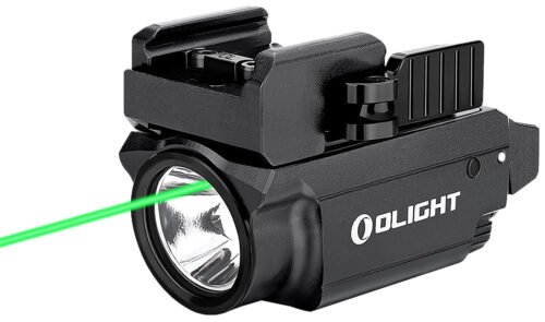Olight Baldr Mini Black Anodized 100/600 Lumens White LED Green Laser