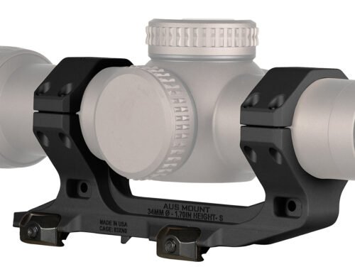 Reptilia 100240 AUS Optic Mount Black 7075-T6 Aluminum 34mm Tube Mil-Spec 1913 Picatinny Rail Mount