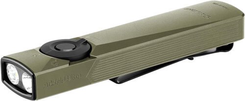 Olight Arkflex EDC Flashlight Olive Aluminum White Light LED 1400 Lumens 103 Meters Beam Distance