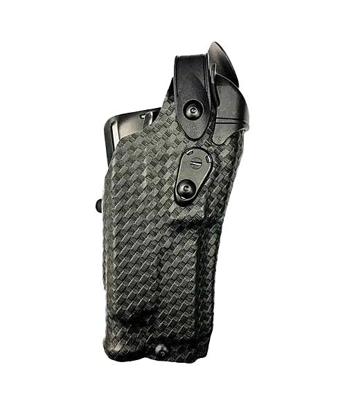 Safariland 6360RDS ALS/SLS Mid-Ride Duty Rated Level III Retention Holster Black SafariLaminate Fits Sig P320 Compatible w/SureFire X300U Right Hand