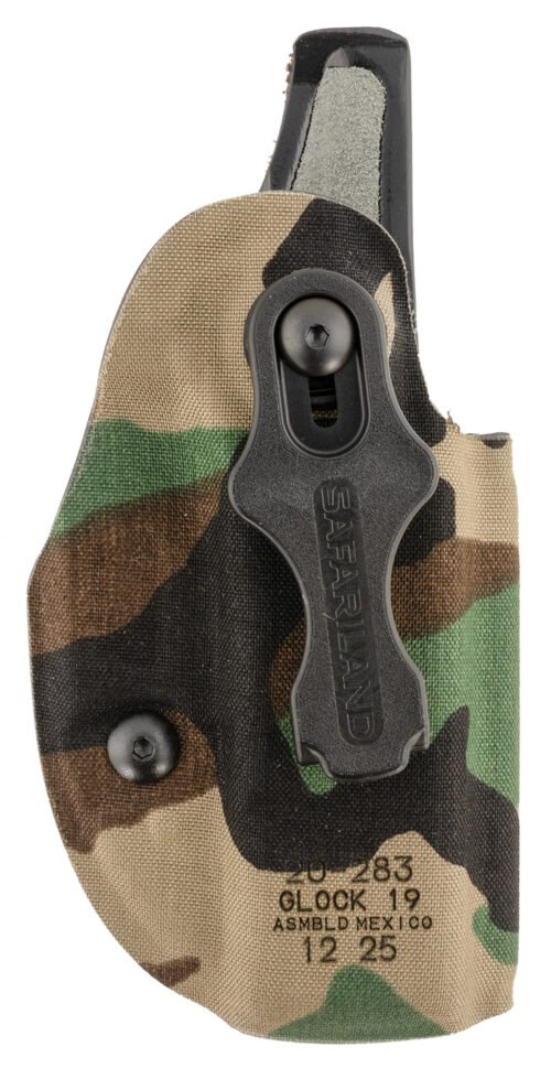 Safariland Species IWB Woodland Camo Compatible w/Glock 19 Belt Clip Right Hand
