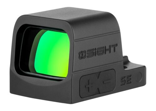 Osight SE Black 1x21x14mm 2 MOA Green Dot/32 MOA Circle Reticle RMSc Footprint