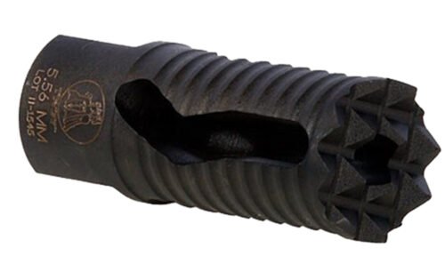 Troy Industries Medieval Muzzle Brake Black Steel 1/2"-28 Threads 2.25" OAL for 5.56x45mm NATO AR-Platform