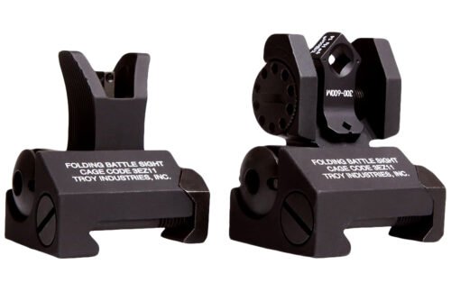 Troy Industries Tritium Micro BattleSight Set M4 Front & Dioptic Rear Black Hardcoat Anodized