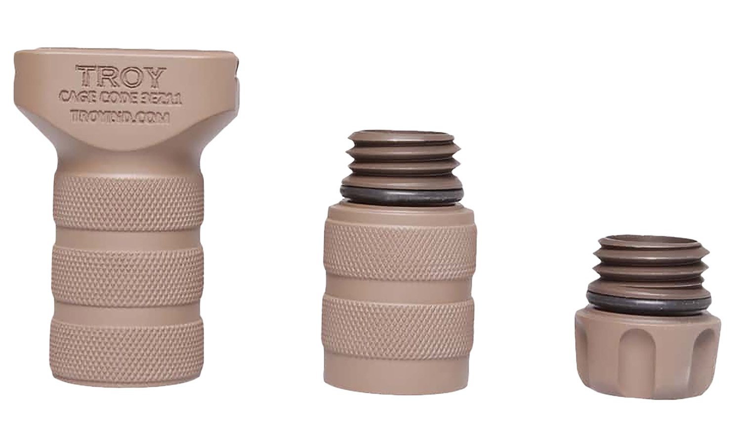 Troy Industries Modular Combat Grip Aluminum Flat Dark Earth