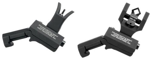Troy Industries 45 Degree Offset BattleSight Set M4 Front & Diopter Rear Black Hardcoat Anodized
