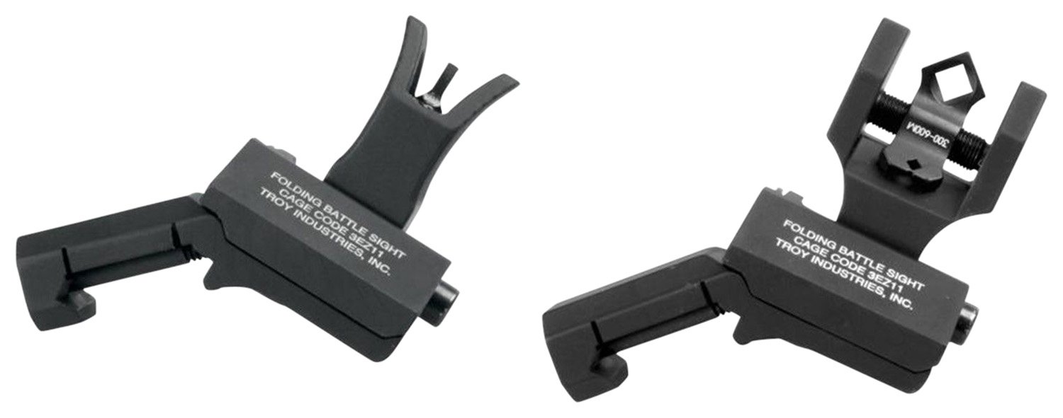 Troy Industries 45 Degree Offset BattleSight Set M4 Front & Diopter Rear Black Hardcoat Anodized