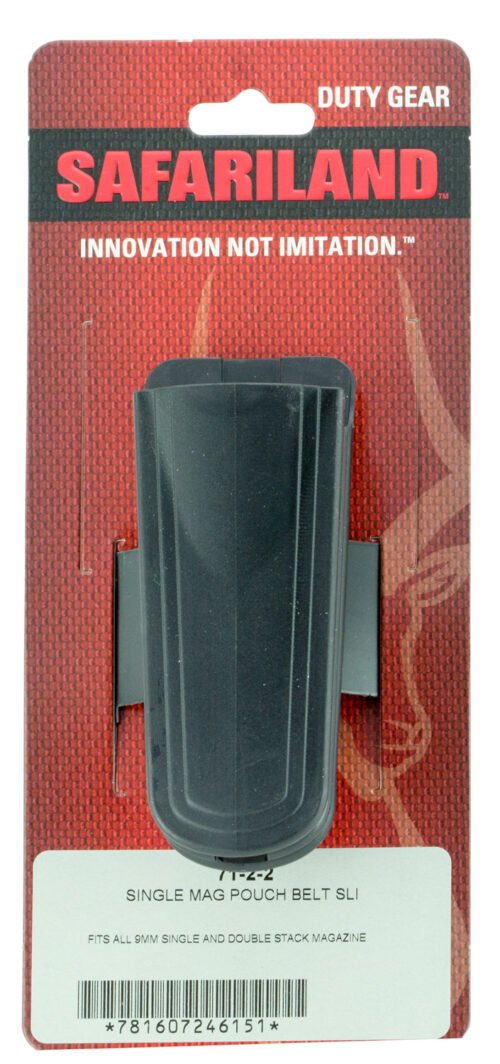 Safariland 7122 Double Mag Pouch Belt Slide Mount Black Polymer Fits 1.50"-2.25" Wide Belt