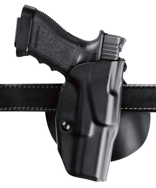 Safariland 6378 ALS OWB Black SafariLaminate Fits Glock 19/23 Compatible w/SureFire X300 Belt Loop/Paddle Mount Right Hand
