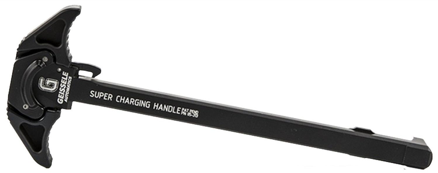 Geissele Automatics 05476B Super AR-10 Charging Handle Black Hardcoat Anodized 7075-T6 Aluminum Ambidextrous