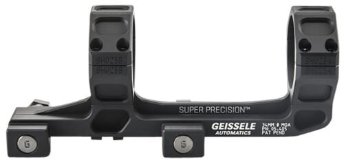 Geissele AR15 Super Precision Scope Mount/Ring Combo, Black Anodized