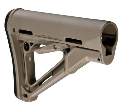 Magpul CTR Carbine Stock Flat Dark Earth Synthetic for AR-15, M16, M4 with Mil-Spec Tube (Tube Not Included)