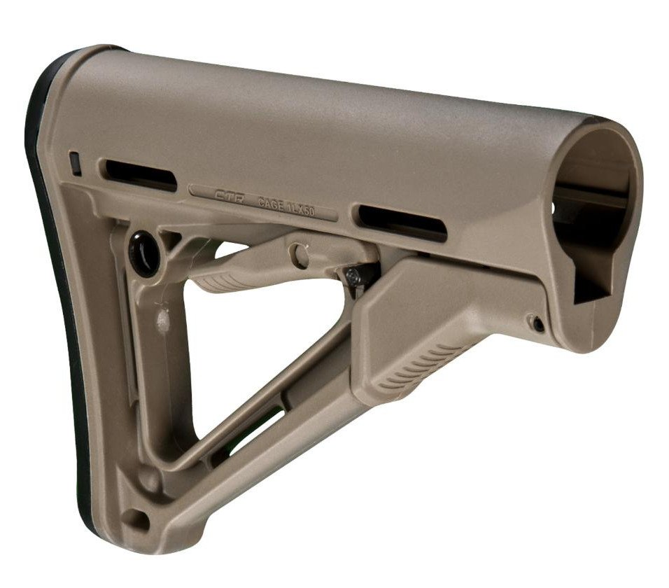 Magpul CTR Carbine Stock Flat Dark Earth Synthetic for AR-15, M16, M4 with Mil-Spec Tube (Tube Not Included)