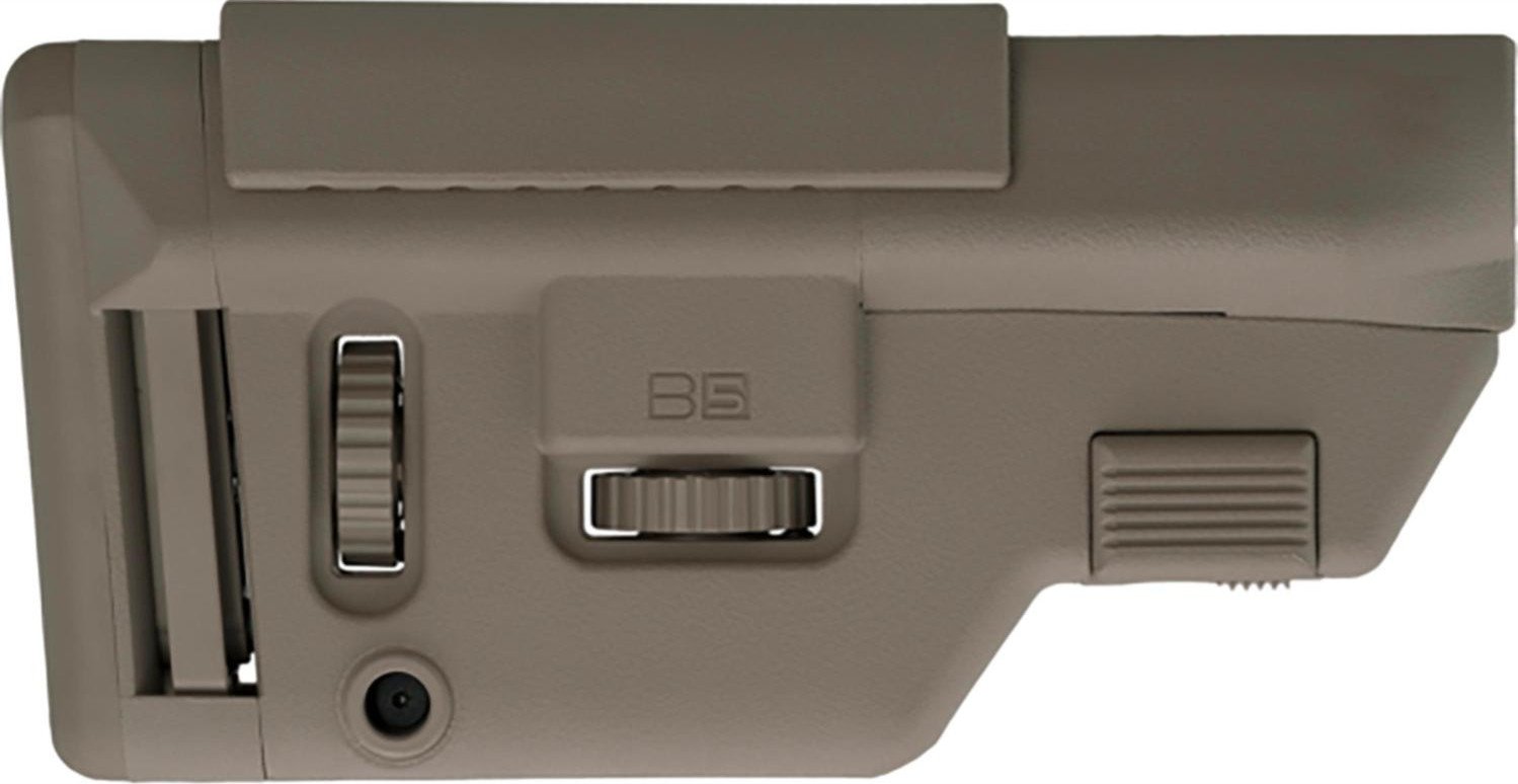 B5 Systems CPS1305 Precision Stock FDE Synthetic Adjustable with Cheek Riser, Fits AR-Platform