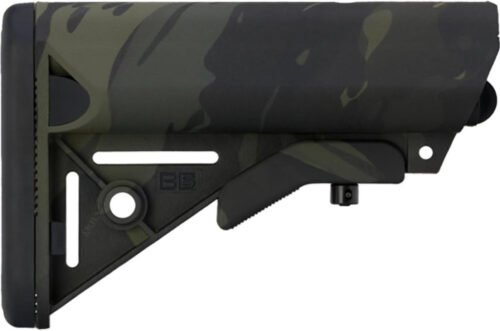 B5 Systems SOP1422 Enhanced SOPMOD Black Multi-Cam Synthetic Stock for AR-Platform (Mil-Spec, Tube Not Included)