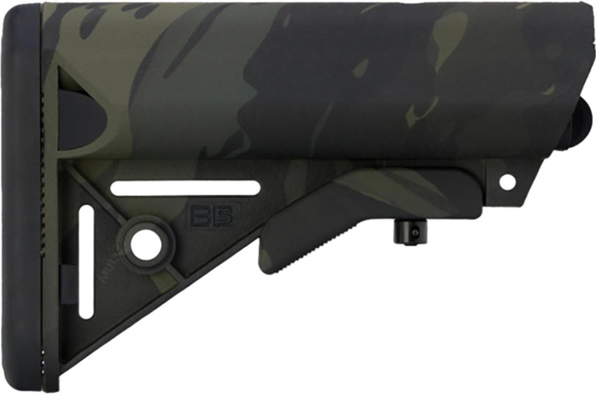 B5 Systems SOP1422 Enhanced SOPMOD Black Multi-Cam Synthetic Stock for AR-Platform (Mil-Spec, Tube Not Included)