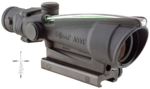 Trijicon ACOG Black Hardcoat Anodized 3.5x35mm Illuminated Green Crosshair .308/7.62 BDC Reticle