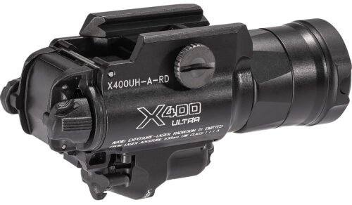 SureFire X400UH-A-RD Ultra Masterfire Black Anodized 1000 Lumens White LED/Red Laser