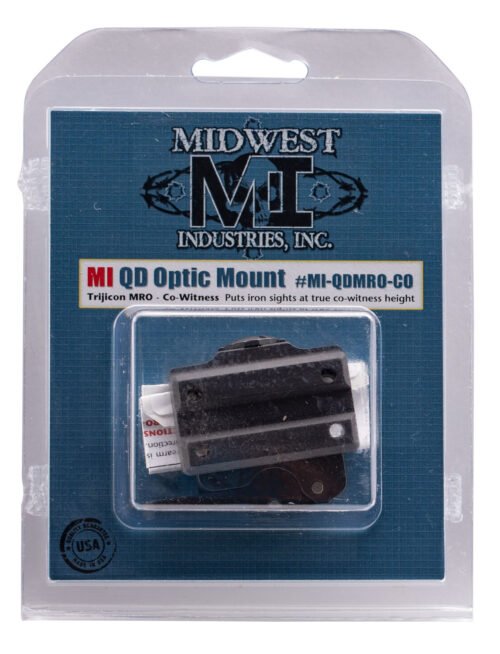 Midwest Industries Trijicon MRO QD Mount Black Hardcoat Anodized