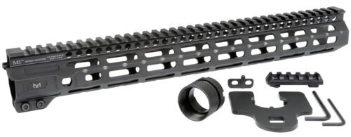Midwest Industries M-Series AR-15 6061 Aluminum Black Hard Coat Anodized 15"