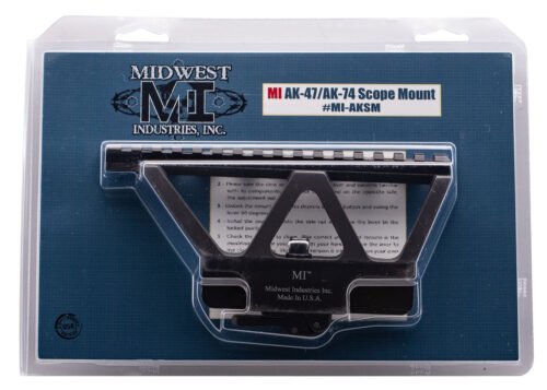 Midwest Industries MI AK Side Railed Scope Mount, AK-47 / AK-74, Black Hardcoat Anodized