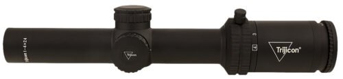 Trijicon Credo Matte Black 1-4x24mm 30mm Tube LED Illuminated Red MRAD Ranging Reticle