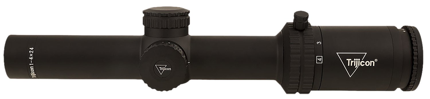 Trijicon Credo Matte Black 1-4x24mm 30mm Tube LED Illuminated Red MRAD Ranging Reticle