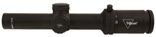 Trijicon Credo Matte Black 1-4x24mm 30mm Tube LED Illuminated Green MRAD Ranging Reticle