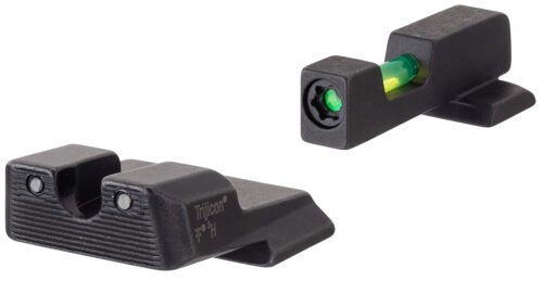 Trijicon DI Night Sight Set Green/Tritium/Fiber Optic Front Sight-Green Tritium Black Outline Rear Smith &