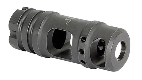Midwest Industries Muzzle Brake Black Phosphate Steel with M14x1 LH Threads for 30 Cal AK-Platform